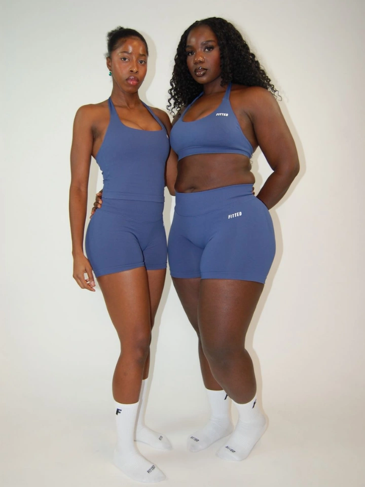 Sky Blue Halter Bra - 2