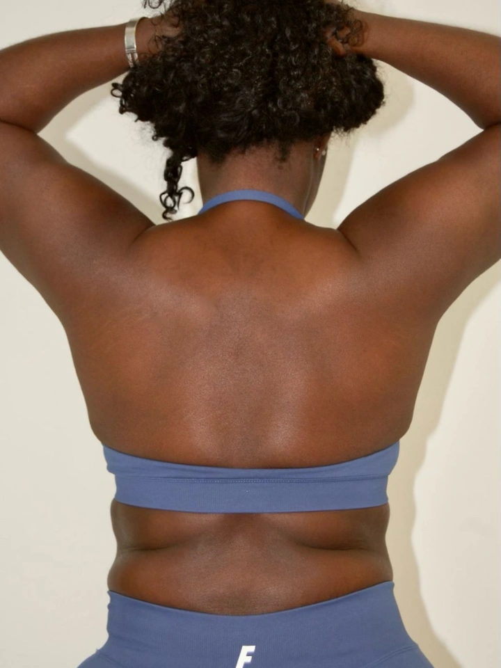 Sky Blue Halter Bra - 3