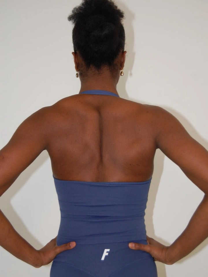 Sky Blue Halter Top - 3