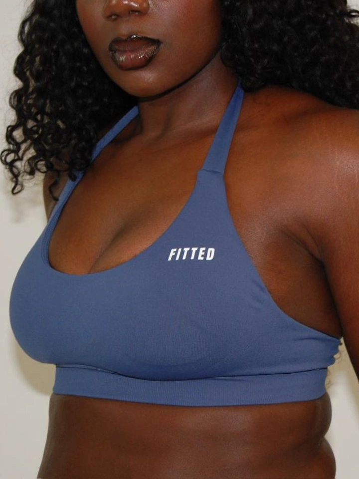 Sky Blue Halter Bra